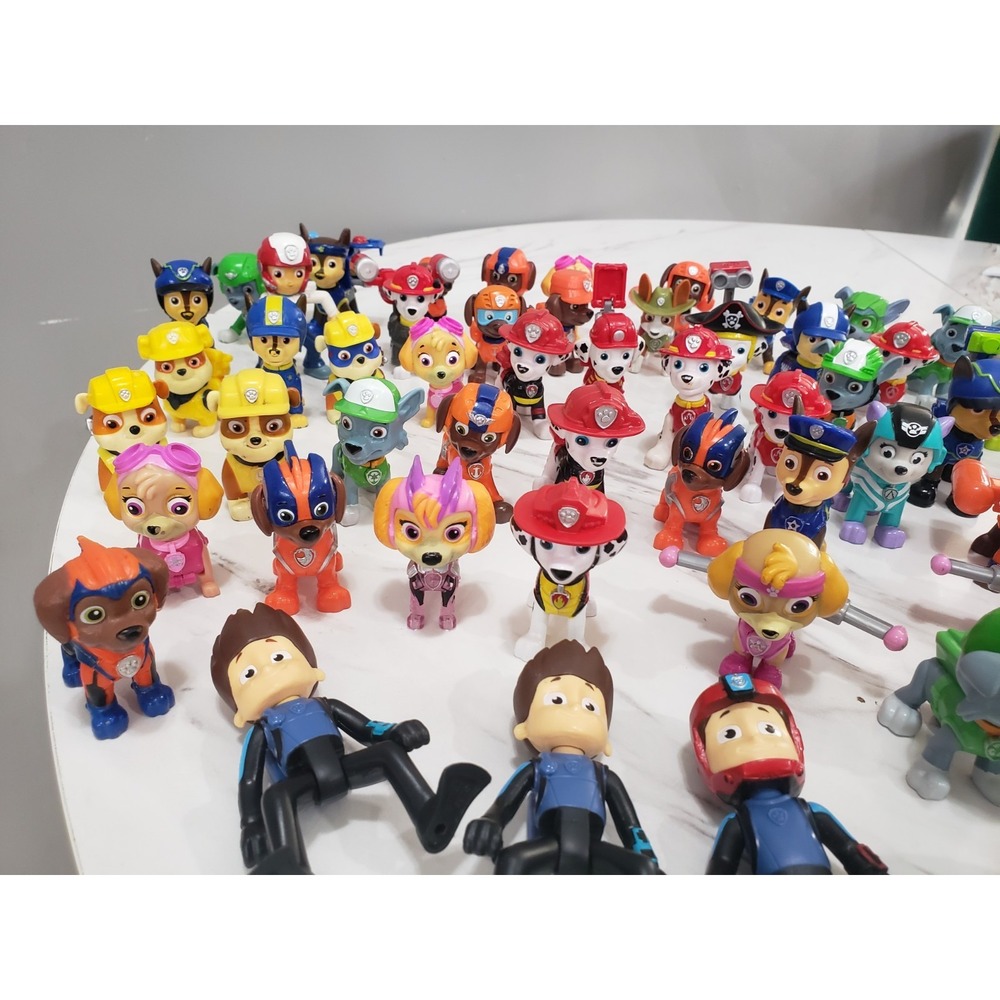 Lot 50 Paw Patrol Figures Rider Chase Marshall Skye Everest Zuma Mixed #3 - Picture 14 of 14